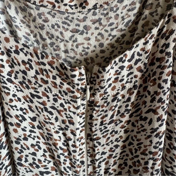 Abercrombie cheetah leopard print mini wrap dress - size M - Picture 6 of 7